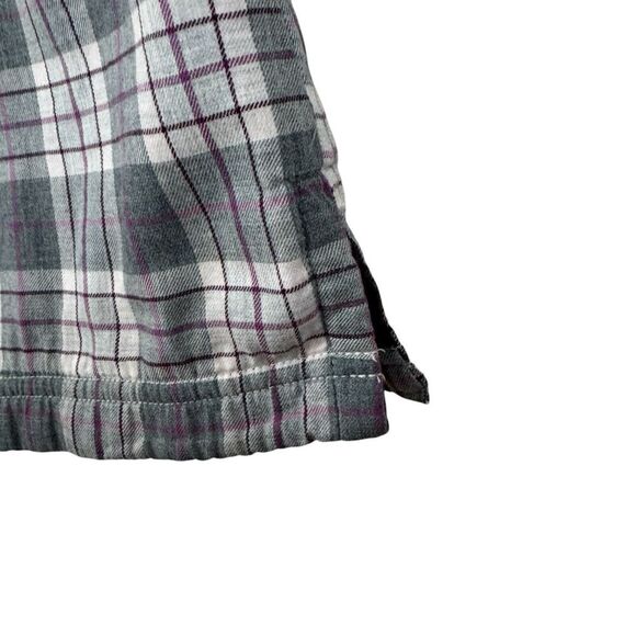 LL Bean Small Button Flannel Fleece Lined Plaid Long Sleeve Womens - Picture 9 of 16